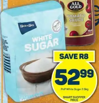 Pick n Pay PnP White Sugar 2.5kg offer