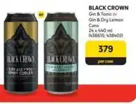Makro Black crown - gin & tonic or gin & dry lemon cans offer