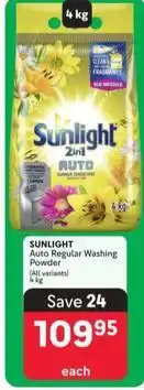 Makro Sunlight - auto regular washing powder offer