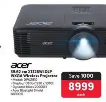 Makro Acer - 39.62 cm x1328wi dlp wxga wireless projector offer