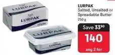 Lurpak - salted, unsalted or spreadable butter