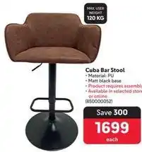Makro Cuba bar stoo offer