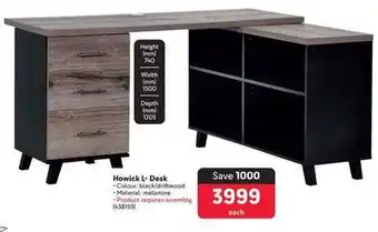 Makro Howick l- desk offer