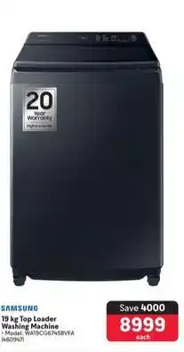 Makro Samsung - 19 kg top loader washing machine offer