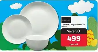 12-piece coupe dinner set