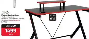 Makro Linx - kratos gaming desk offer