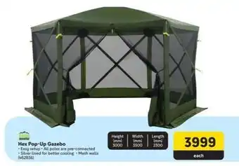 Makro Camp master - hex pop-up gazebo offer