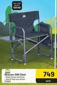 Campmaster director 200 store chair