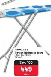 Makro Primaries - mesh top ironing board offer