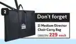 Makro Camp master - medium director chair carry bag offer