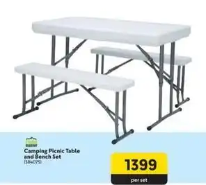 Makro Camp master - camping picnic table and bench set offer