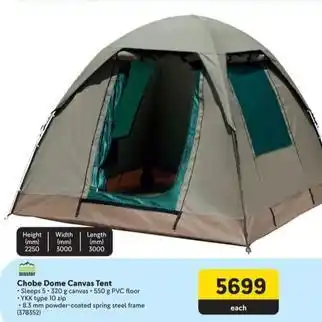 Makro Camp master - chobe dome canvas tent offer