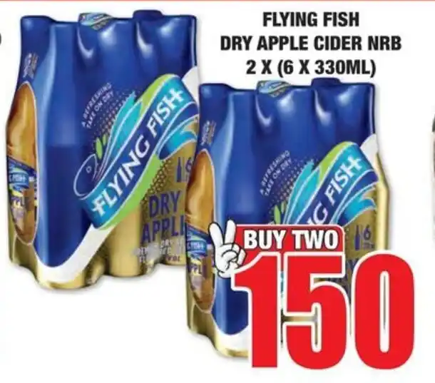 FLYING FISH DRY APPLE CIDER NRB 2X (6 X 330ML) offer at Boxer Liquors