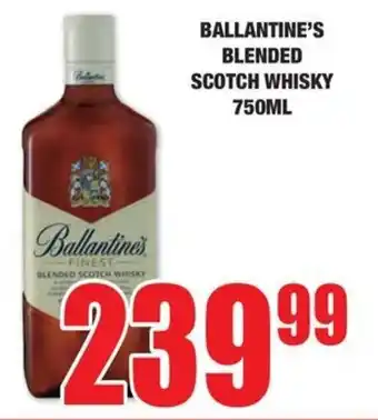 Boxer Liquors BALLANTINE'S BLENDED SCOTCH WHISKY 750ML offer