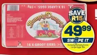 Pick n Pay Humpty Dumpty Extra Large Eggs 18s offer
