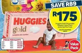 Pick n Pay Huggies Gold Disposable Nappies Value Pack Assorted Per Pack offer