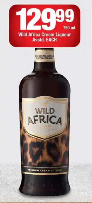 OK Liquor Wild Africa Cream Liqueur Asstd. offer