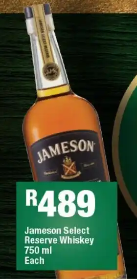 OK Liquor Jameson Select Reserve Whiskey 750ml offer