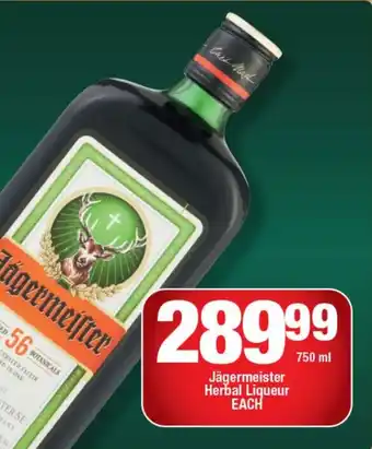 OK Liquor Jägermeister Herbal Liqueur offer