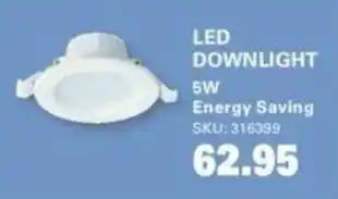Cashbuild LED DOWNLIGHT 5W Energy Saving offer
