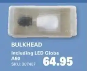 BULKHEAD Including LED Globe A60