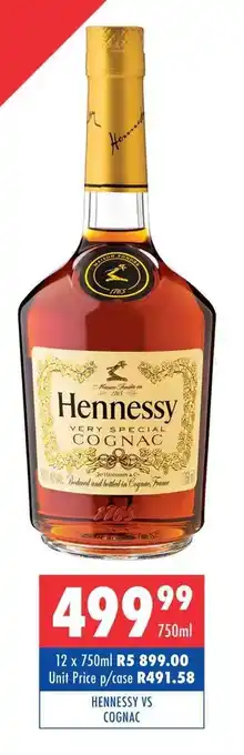 Ultra Liquors HENNESSY VS COGNAC offer