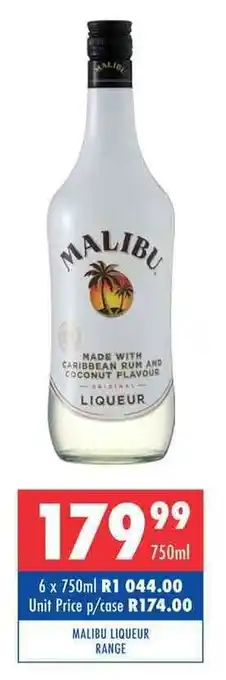 MALIBU LIQUEUR RANGE