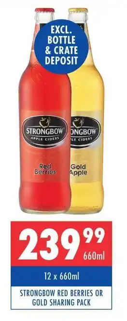 Ultra Liquors STRONGBOW RED BERRIES OR GOLD SHARING PACK offer