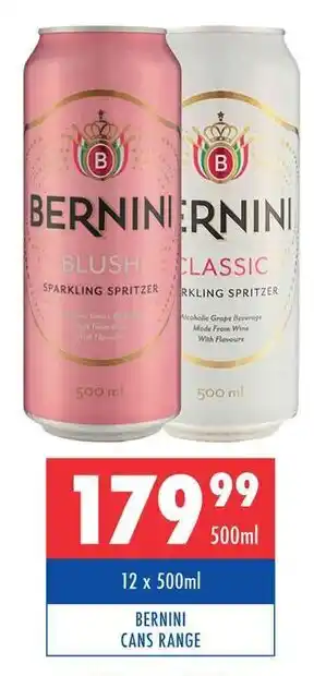 BERNINI CANS RANGE