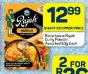 Pick n Pay Robertsons Rajah Curry Powder Assorted 50g Each offer