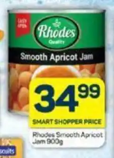Pick n Pay Rhodes Smooth Apricot Jam 900g offer