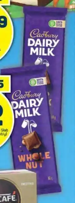 Pick n Pay Cadbury Dairy Milk Chocolate Slab Assorted 80g (Excluding Bubbly) offer
