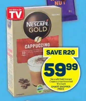 Pick n Pay Nescafé Gold Instant Cappuccinos Assorted 10s Each offer