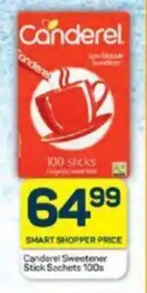 Pick n Pay Canderel Sweetener Stick Sachets 100s offer