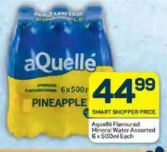 Pick n Pay Aquelle Flavoured Mineral Water Assorted 6x500ml Each offer