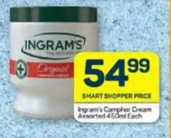 Pick n Pay Ingram's Camphor Cream Assorted 450ml Each offer