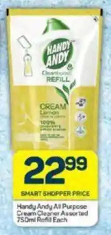 Pick n Pay Handy Andy All Purpose Cream Cleaner Assorted 750ml Refill Each offer
