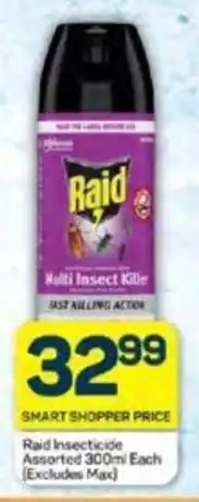 Pick n Pay Raid Insecticide Assorted 300ml Each offer