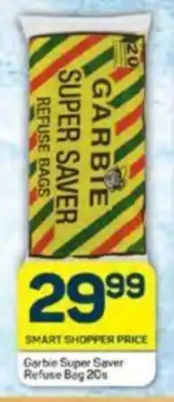 Pick n Pay Garbie Super Saver Refuse Bag 20s offer