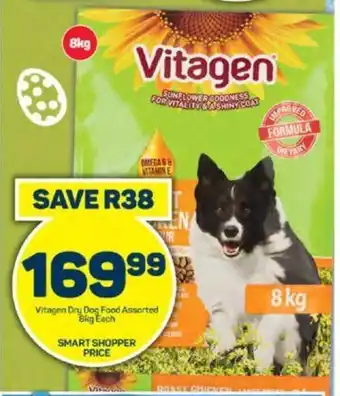 Pick n Pay Vitagen Dry Dog Food Assorted 8kg Each offer