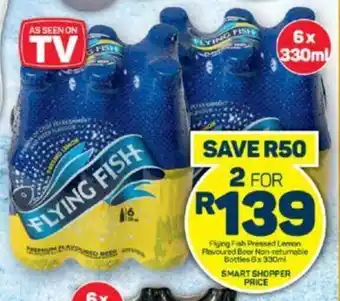 Pick n Pay Flying Fish Pressed Lemon Flavoured Beer Non-returnable Bottles 6x 330ml offer