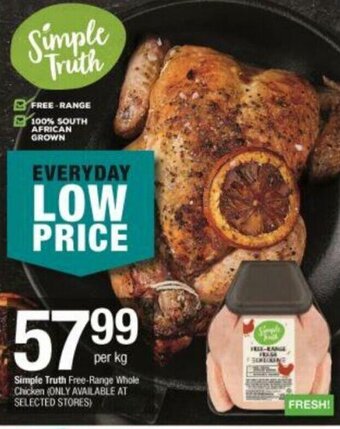 Checkers Simple Truth Free-Range Whole Chicken offer