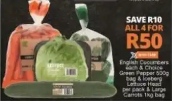 Checkers English Cucumbers offer