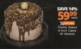 Checkers Freshly Baked 6-Inch Cakes offer