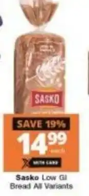 Checkers Sasko Low GI Bread offer