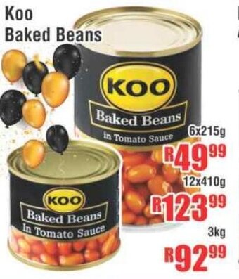 Koo Baked Beans 6x215g