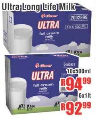 Devland Cash And Carry Ultra Long Life Milk 10x500ml offer