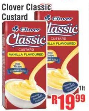 Devland Cash And Carry Clover Classic Custard 1lt offer