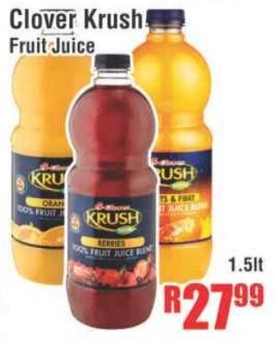 Clover Krush Fruit Juice 1.5lt
