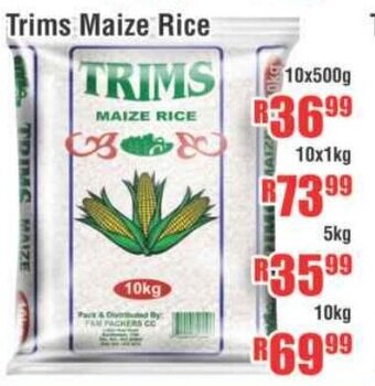 Devland Cash And Carry Trims Maize Rice 10x500g offer